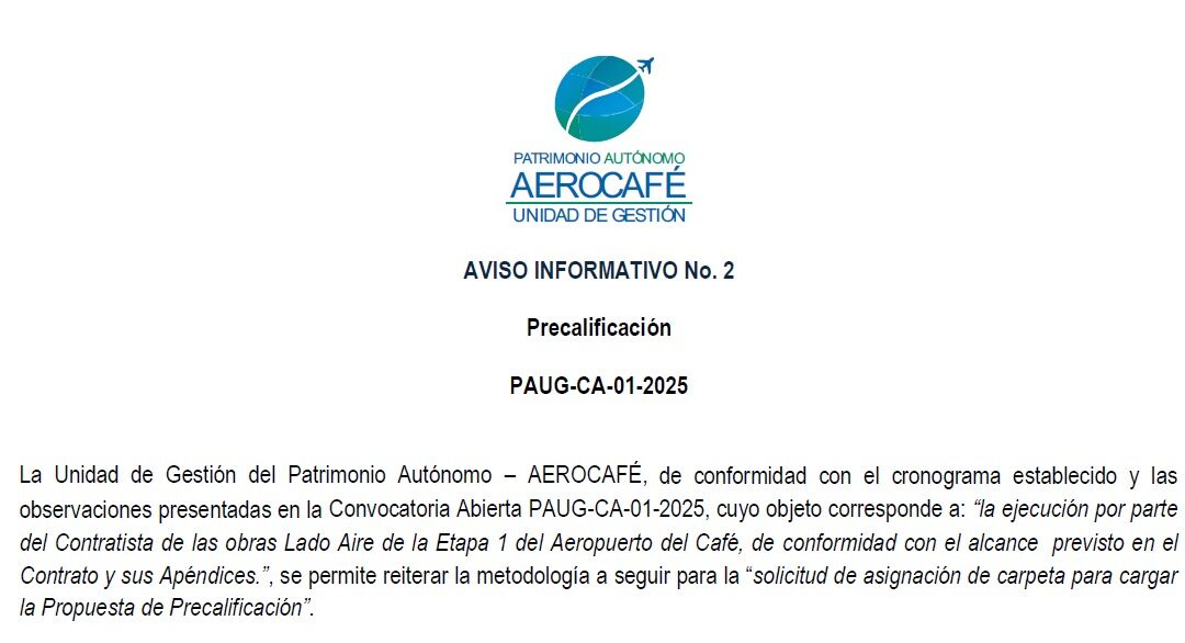Aviso Informativo N°2
