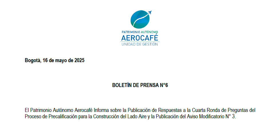 Boletín de Prensa 06-2025