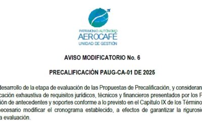 Aviso Modificatorio N°6