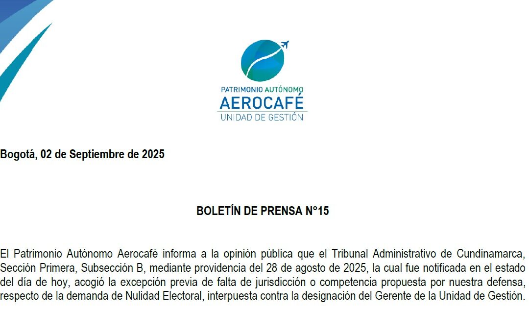 Boletín de Prensa N°15 2025