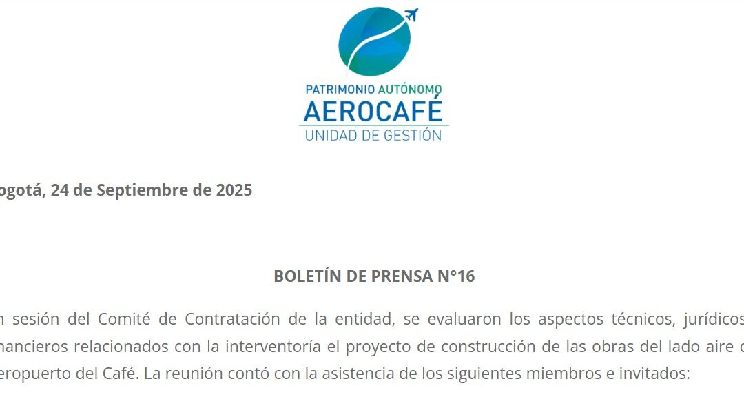 Comunicado de Prensa #16 2025