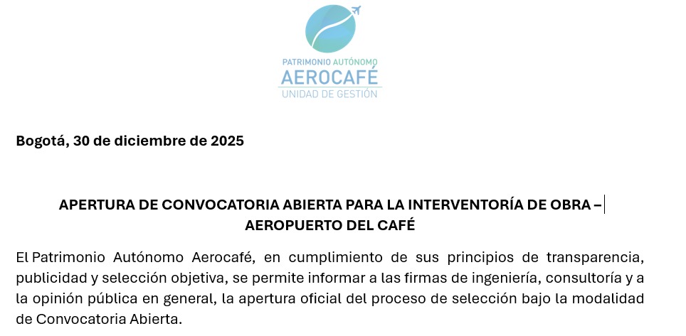 Apertura Convocatoria Abierta PA-UG-CA-04-2025